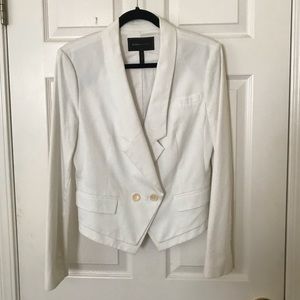 BCBG White Structured Blazer